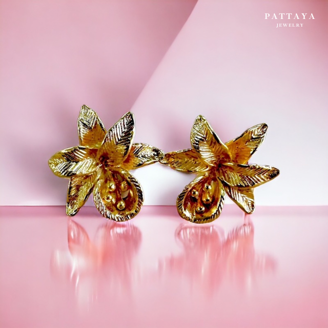 ต่างหูดอกกล้วยไม้